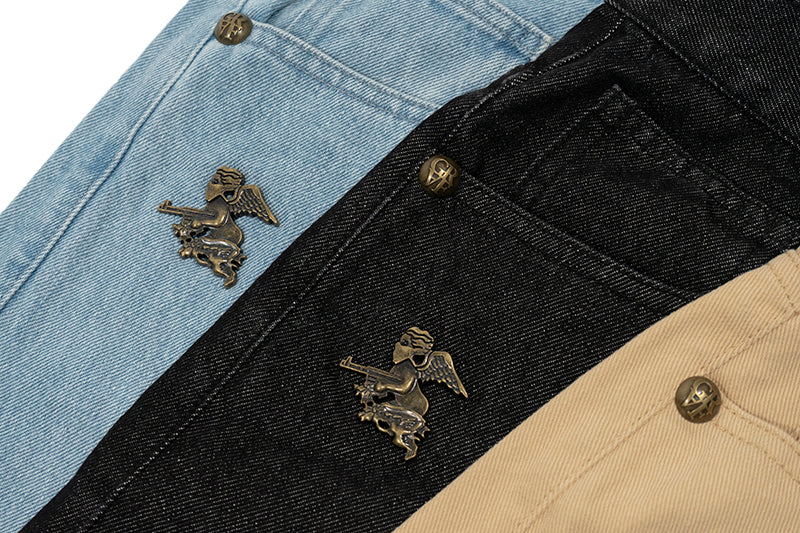 GRAF&WU Shorts Tree Branch Camouflage Ripped Pants Metal Copper Label Ak47 Angel Giraffe Lumberjack Shorts Casual Hip Hop Cargo Shorts