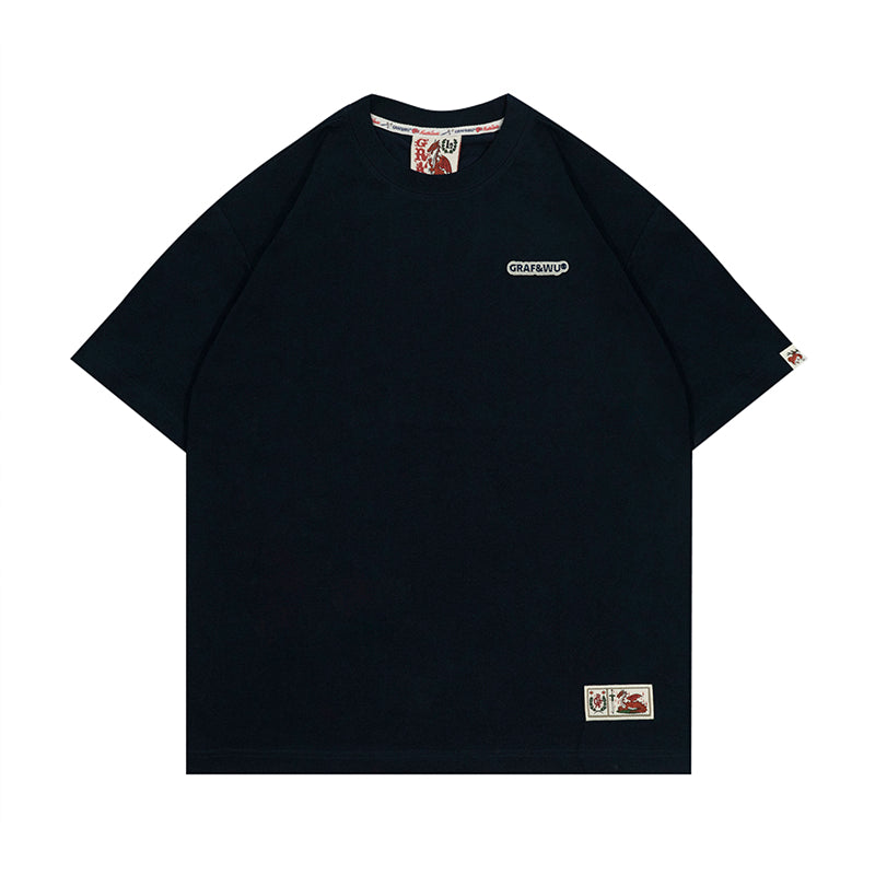 GRAF&WU Street Casual Solid T-Shirt