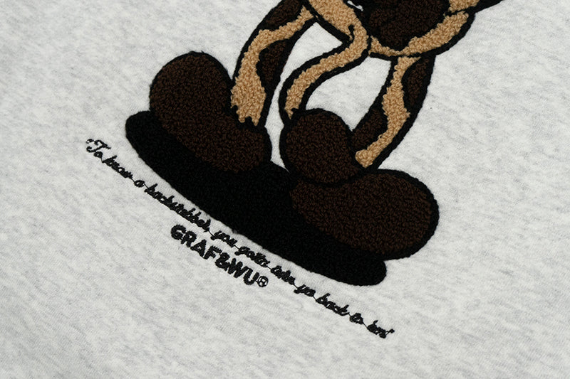 GRAF&WU Love Hate Angels Demons Giraffe Fleece Sweatshirt