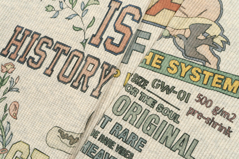 GRAF&WU AK47 Angel Barn Style Printed Cotton Long-Sleeve T-Shirt