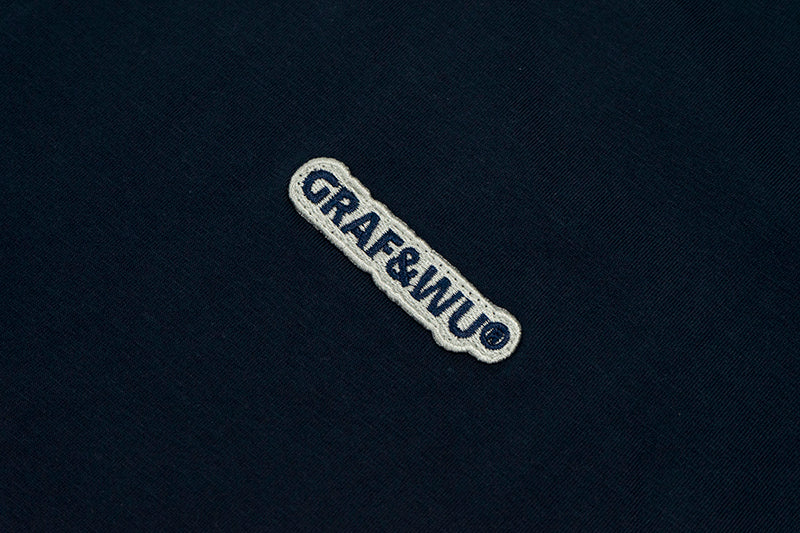 GRAF&WU T-Shirt Street Casual Short-Sleeved Solid Color T-Shirts Men Sports Short Sleeve Daily Streetwear