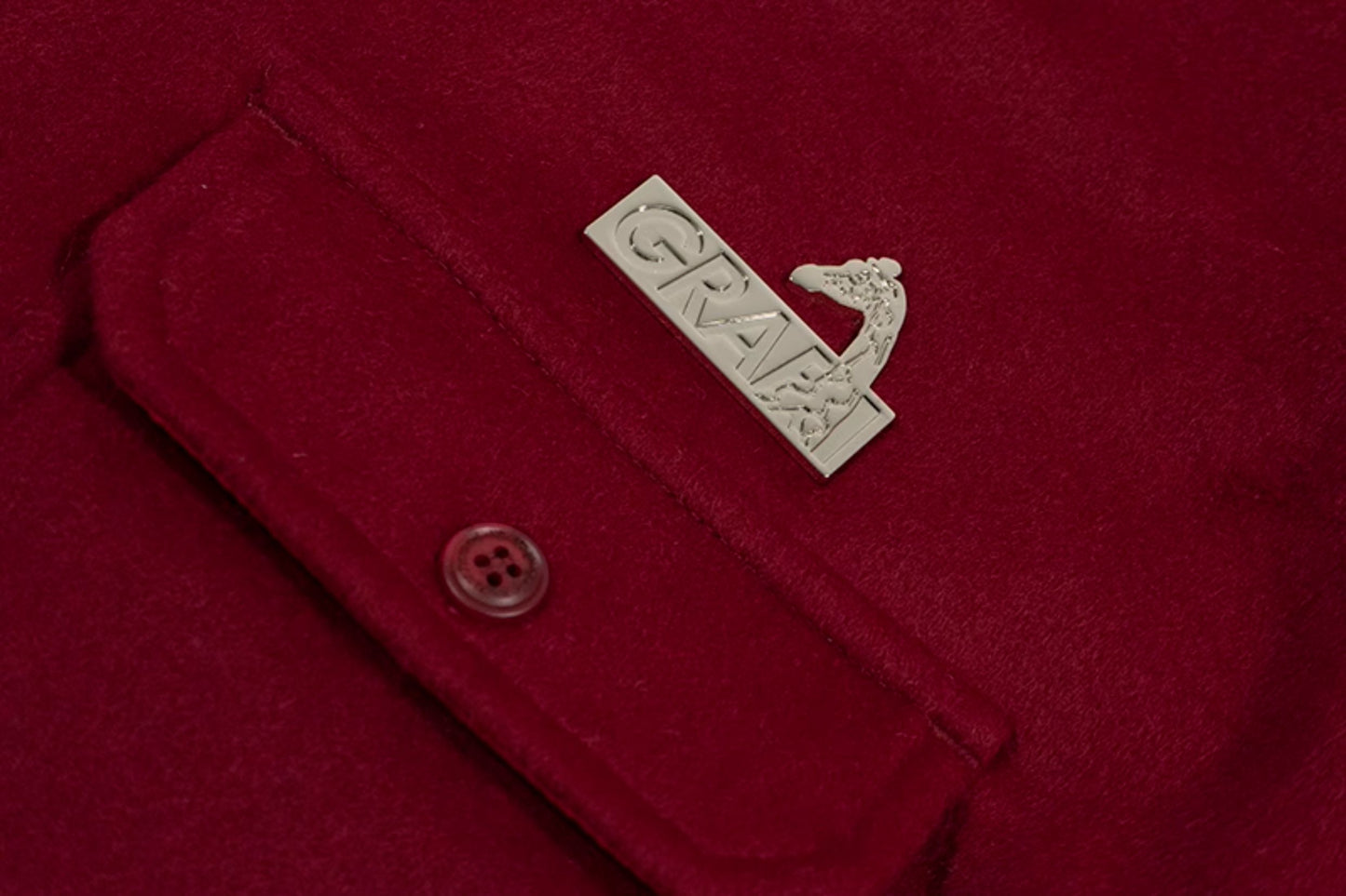 GRAF&WU Solid Wool Hooded Thickened Jacket