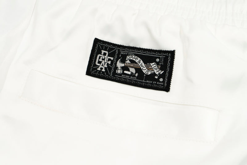 GRAFWU AK47 Angel Acetate Satin Shorts