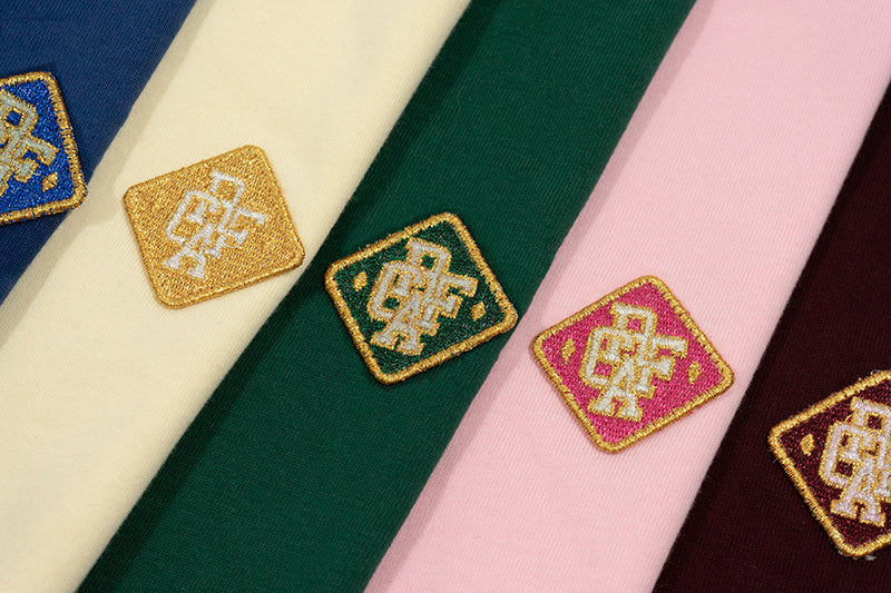 GRAF&WU T-Shirts Square Colorful Graf Letter Embroidery Small Logo Short Sleeves Classic Casual Short Sleeve Street Loose T-Shirt