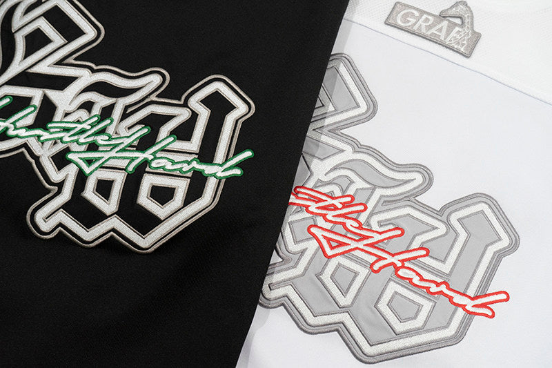 GRAF&WU Old School 88 Blokecore Streetwear Jersey Short-Sleeve T-Shirt