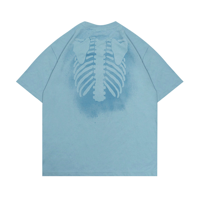 GRAFWU Perspective Bone Fitness Quick-Drying T-Shirts