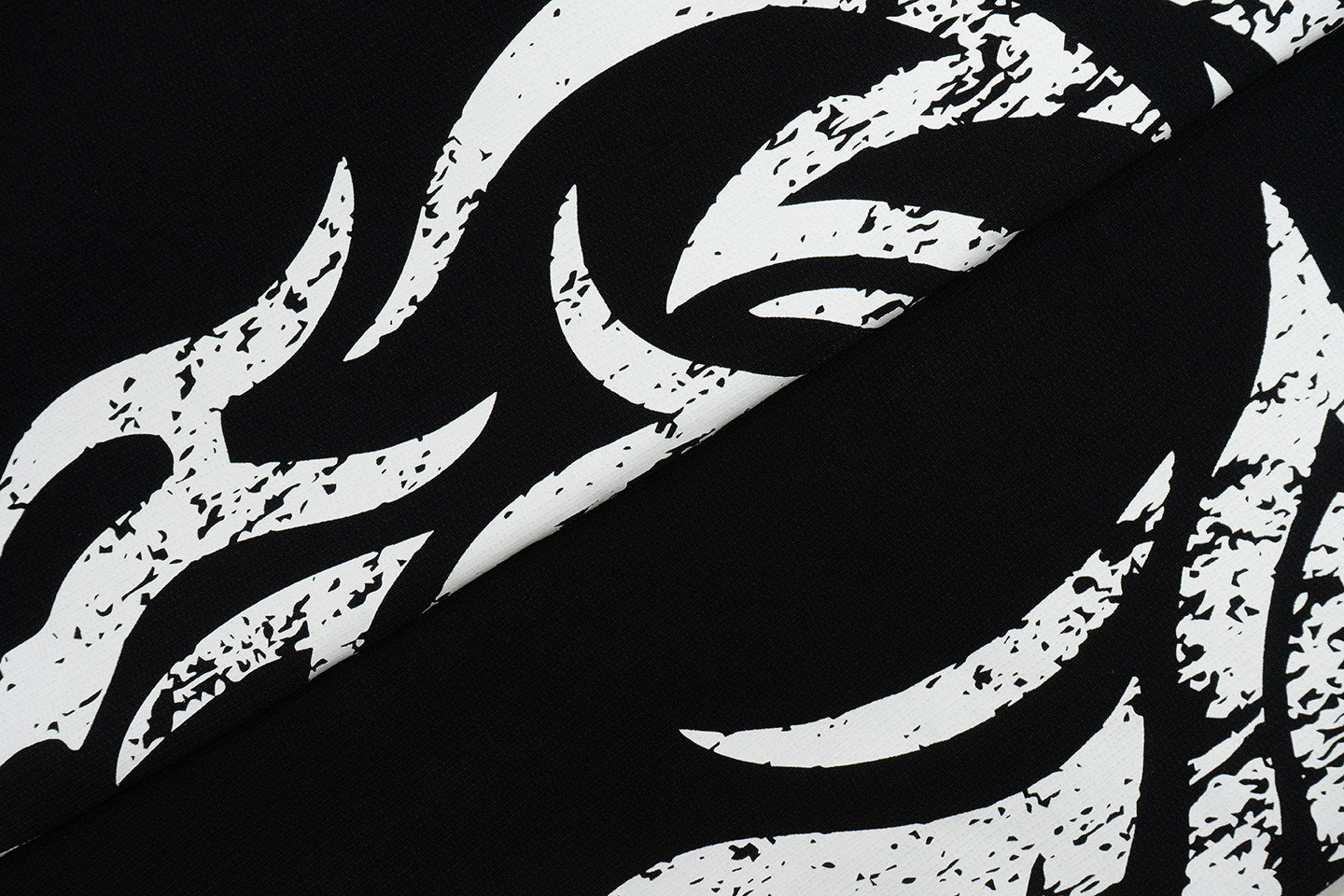 GRAF&WU Dragon Horse Graphic Retro Distressed Print Sweatpants