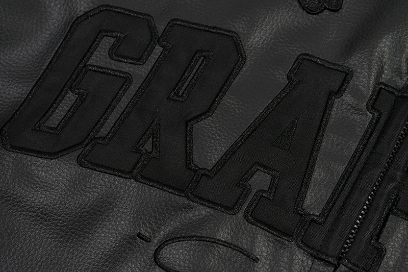 GRAF&WU Racing Gascar Series Retro Leather Jacket