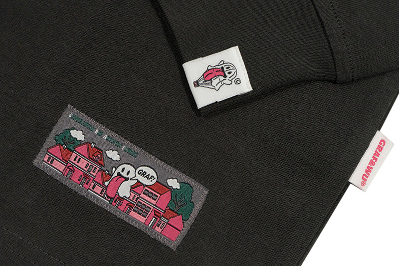 GRAFWU Classic Cute ghost Embroidered Sweatshirt