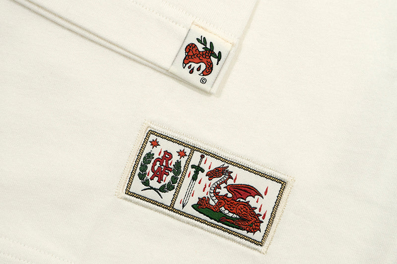 GRAF&WU T-Shirts Square Colorful Graf Letter Embroidery Small Logo Short Sleeves Classic Casual Short Sleeve Street Loose T-Shirt
