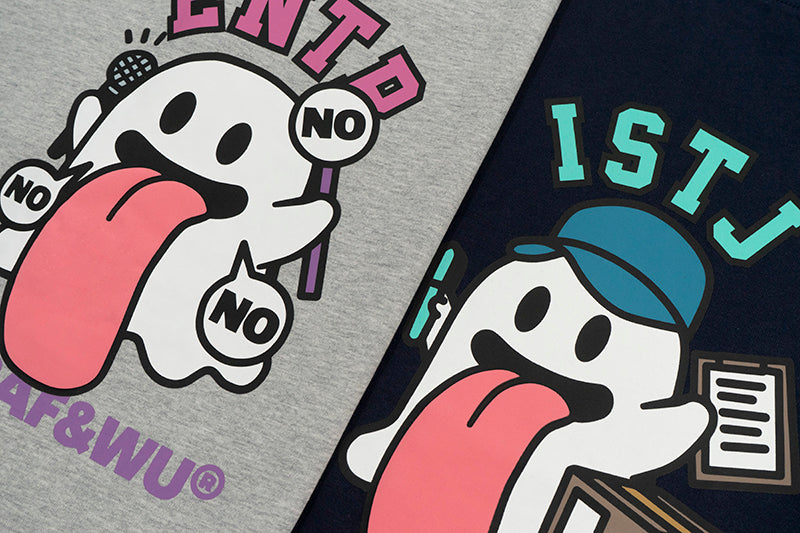 GRAF&WU【MBTI】16 personality types ENTJ ISTP Booghost print pure cotton short sleeves