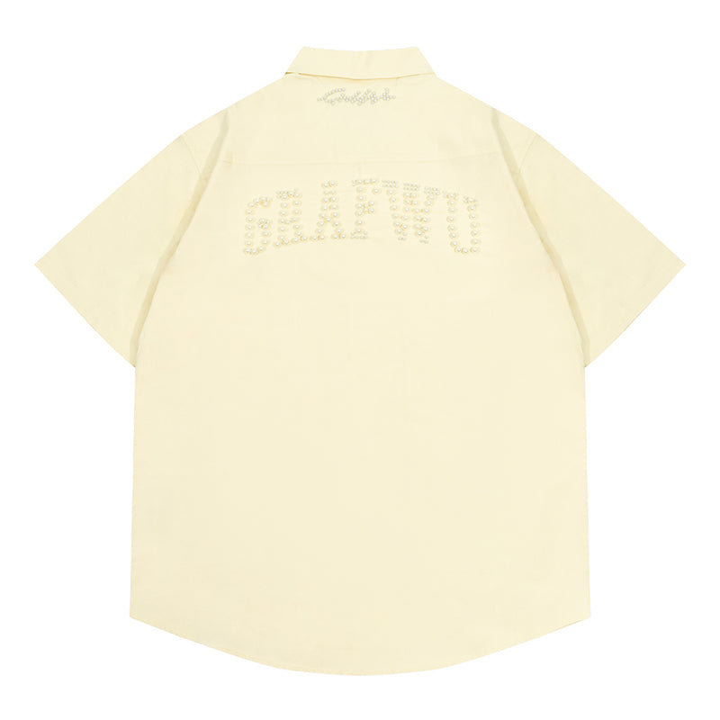 GRAFWU GW Brand Logo Pearl Luxury Polo Shirts