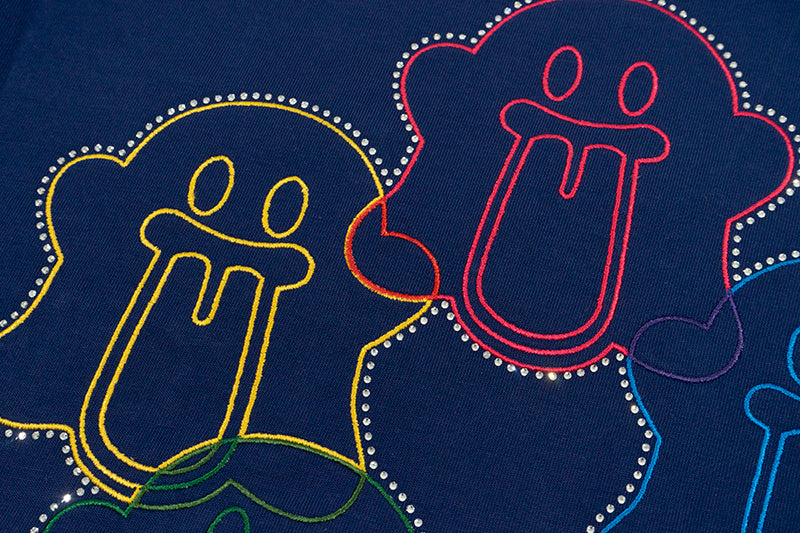 GRAFWU Five-Ring Olympic Cute Ghost T-Shirts