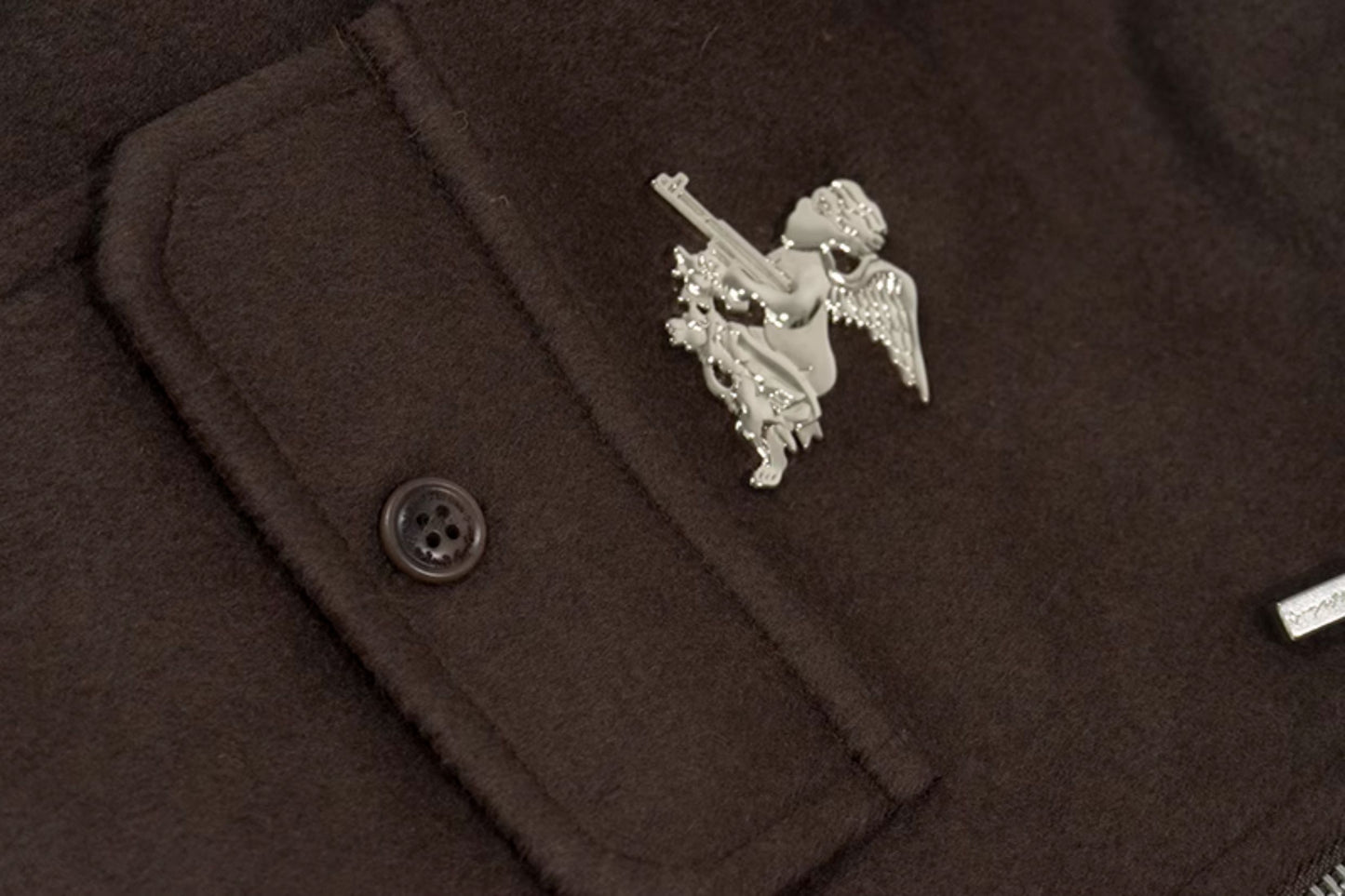 GRAF&WU Solid Wool Hooded Thickened Jacket
