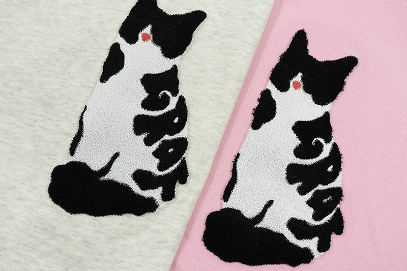 GRAF&WU Cow Cat Fashion T-Shirts