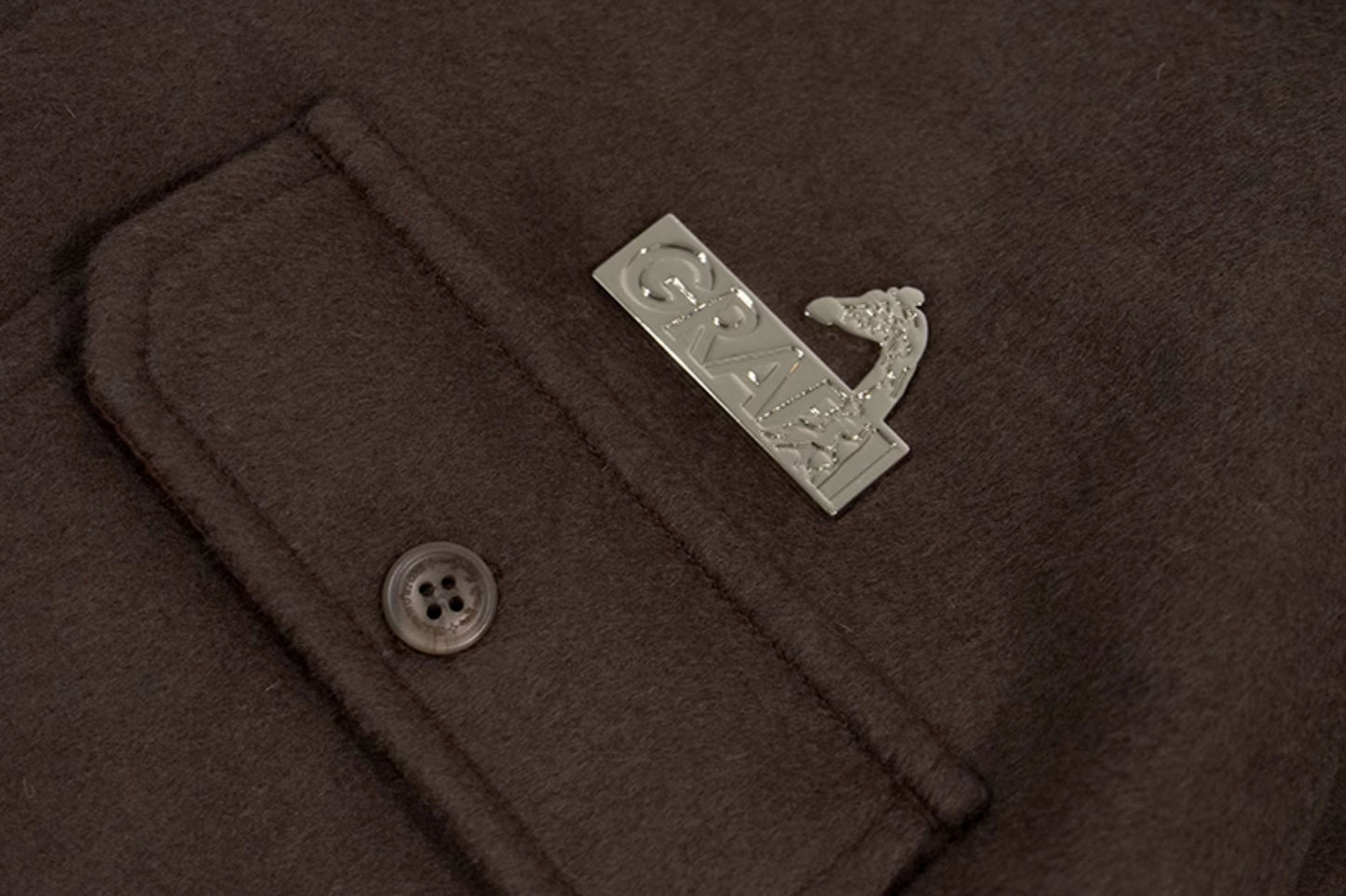 GRAF&WU Solid Wool Hooded Thickened Jacket