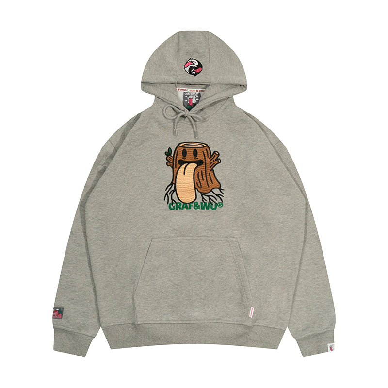 GRAF&WU Five Elements Origin Cute Ghost Embroidered Hoodie