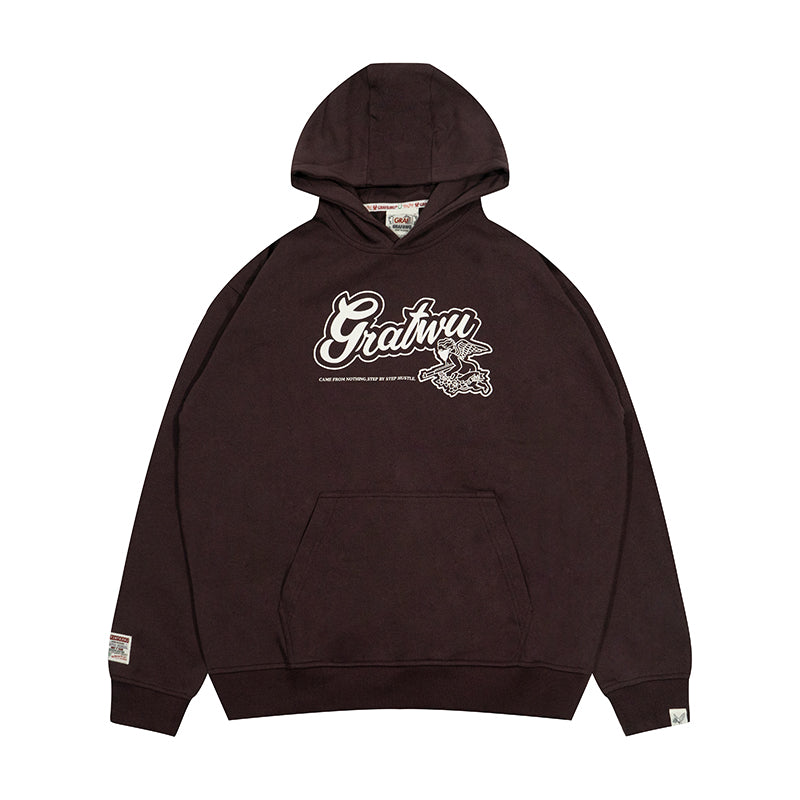 GRAF&WU AK Angel Letter Print Hoodies