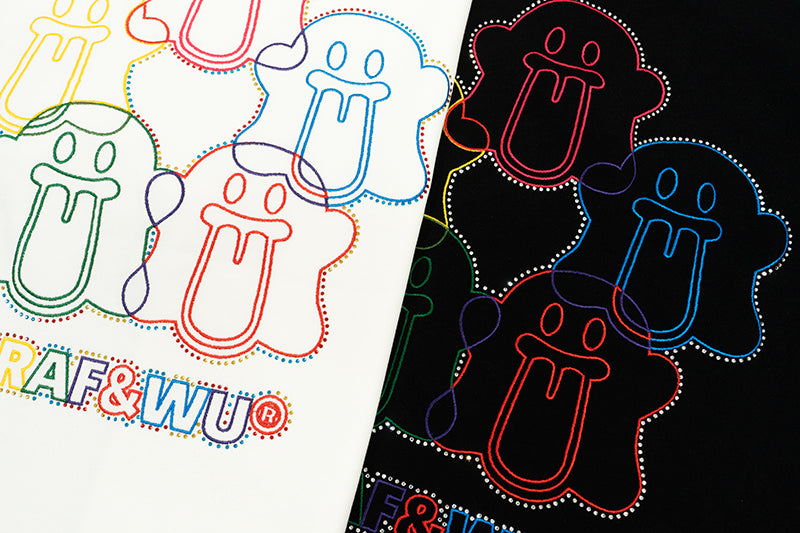 GRAFWU Five-Ring Olympic Cute Ghost T-Shirts