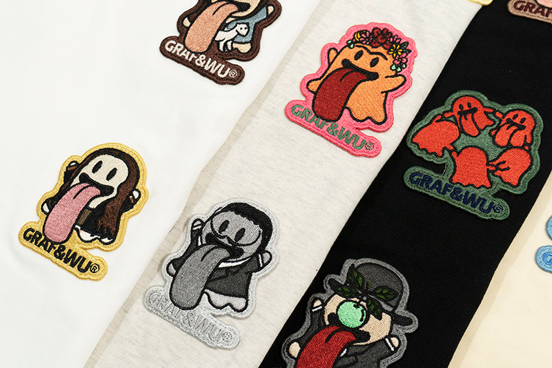 GRAF&WU 【World famous paintings】12 paintings of art Mona Lisa BooGhost embroidered short sleeves