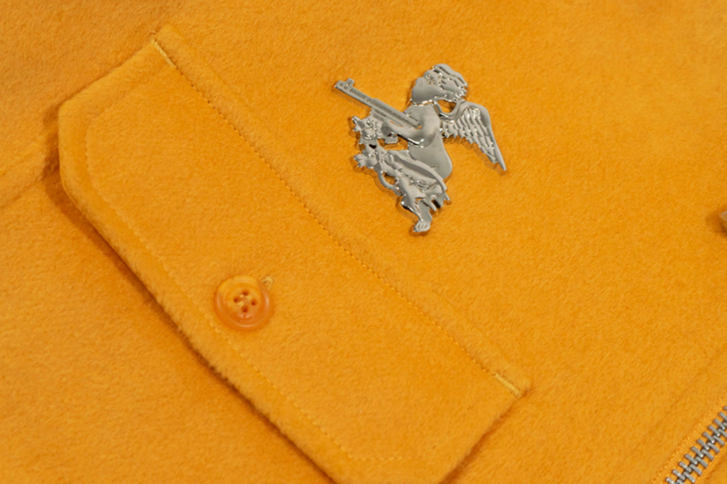GRAF&WU Solid Wool Hooded Thickened Jacket