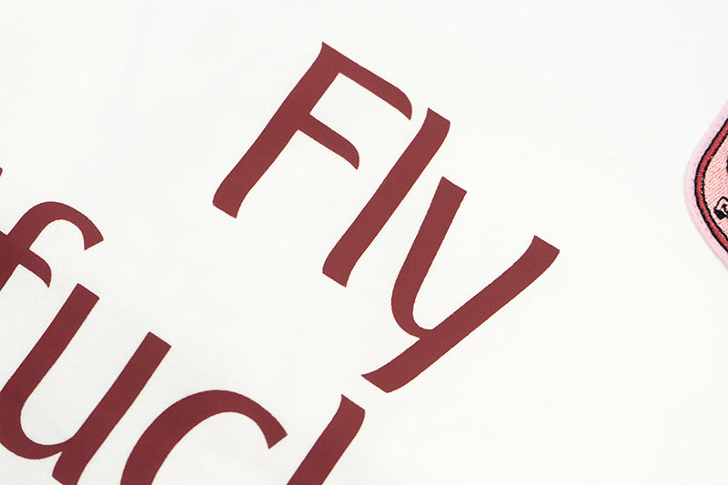 GRAF&WU 【Football Club】Blokecore Angel Demon Embroidery T-shirts Street Trend Short Sleeves Hip-Hop Fashion Men Short Sleeve