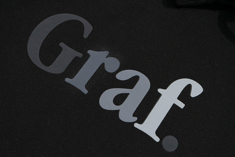 GRAF&WU Gradient Graf Fleece Oversized Streetwear Hoodie