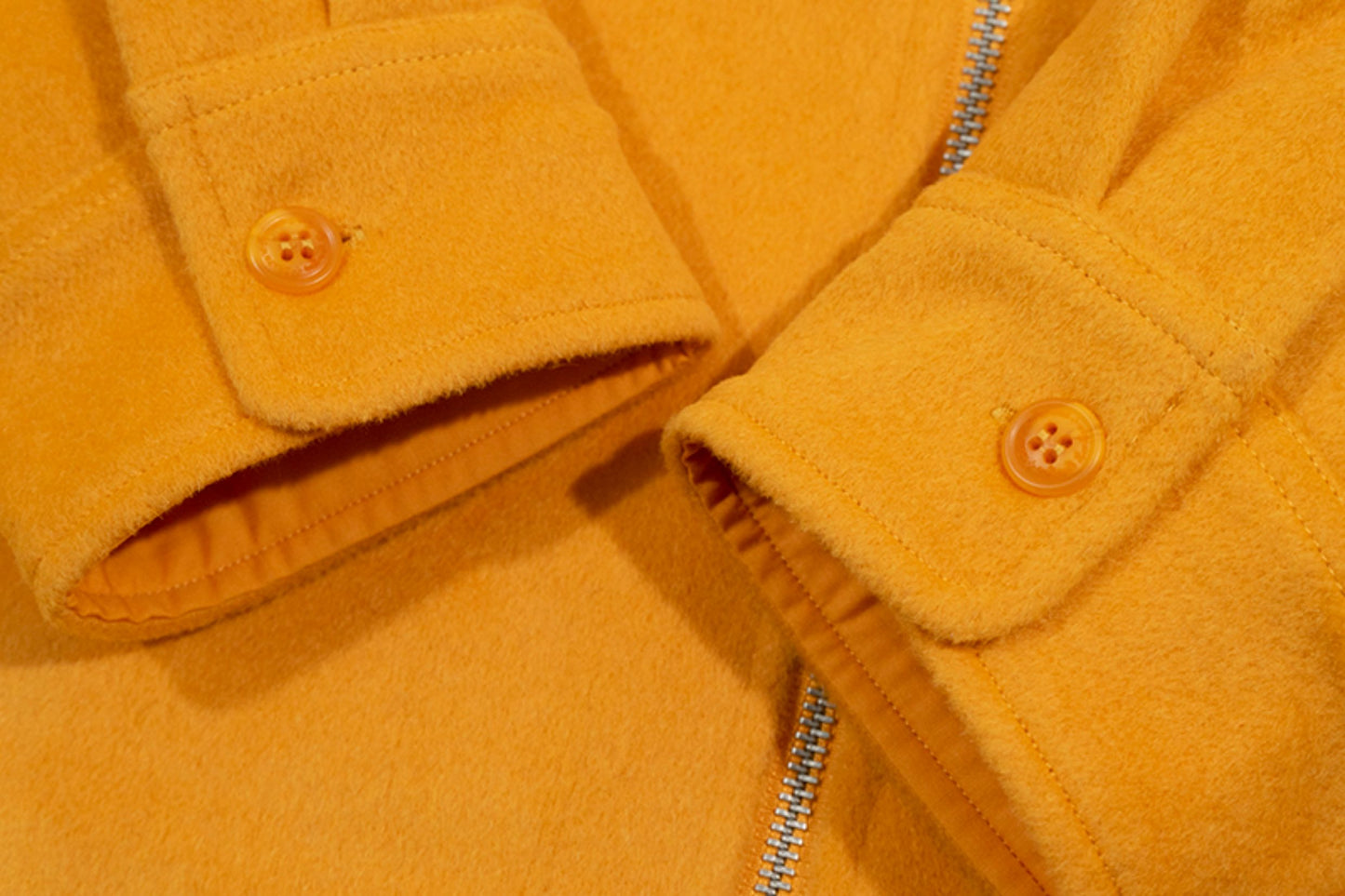 GRAF&WU Solid Wool Hooded Thickened Jacket