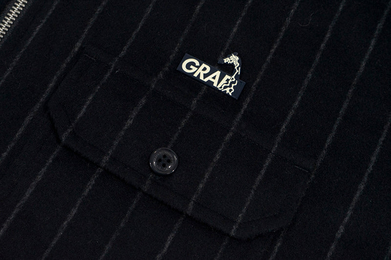 GRAF&WU Giraffe Brand Logo Wool Hooded Thicken Coat