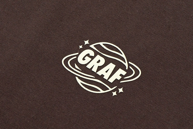 GRAF&WU T-Shirts Earth Planet Universe Rocket Pattern Design Short-Sleeved Fashionable 3D Print Casual Short Sleeves Men Women Cotton T-Shirt