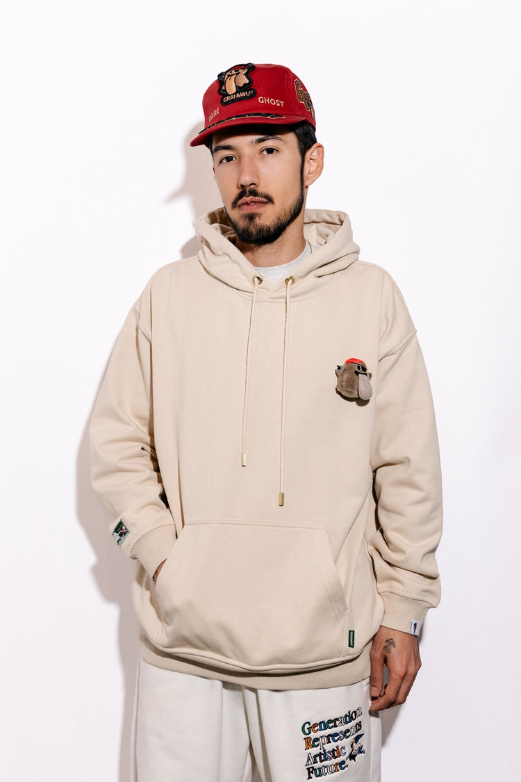 GRAF&WU BooGhost Doll Cute Ghost Character Fleece Hoodie