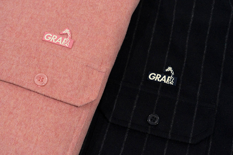 GRAF&WU Giraffe Brand Logo Wool Hooded Thicken Coat