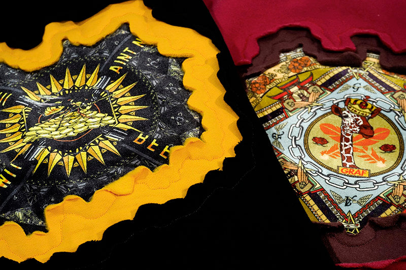 GRAF&WU Classic Erosion 2.0 3D Design Casual Fleece Crew Neck Sweatshirt