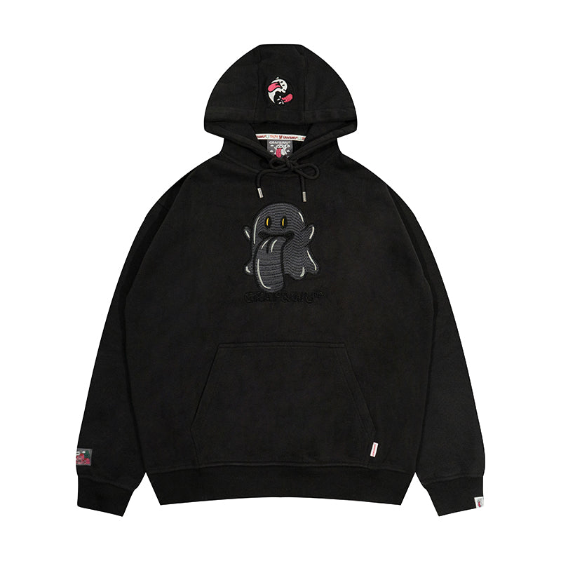 GRAF&WU Five Elements Origin Cute Ghost Embroidered Hoodie