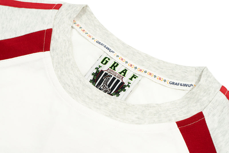 GRAF&WU 【Football Club】Blokecore Angel Demon Embroidery T-shirts Street Trend Short Sleeves Hip-Hop Fashion Men Short Sleeve