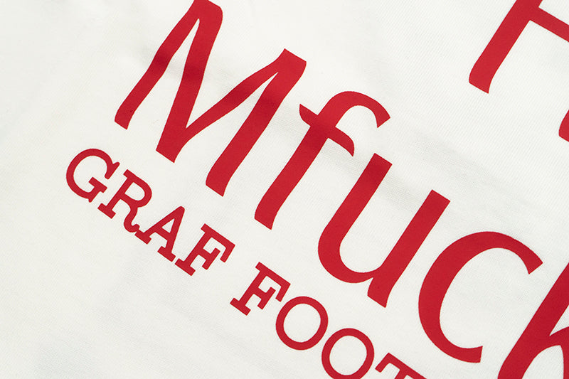 GRAF&WU 【Football Club】Blokecore Angel Demon Embroidery T-shirts Street Trend Short Sleeves Hip-Hop Fashion Men Short Sleeve