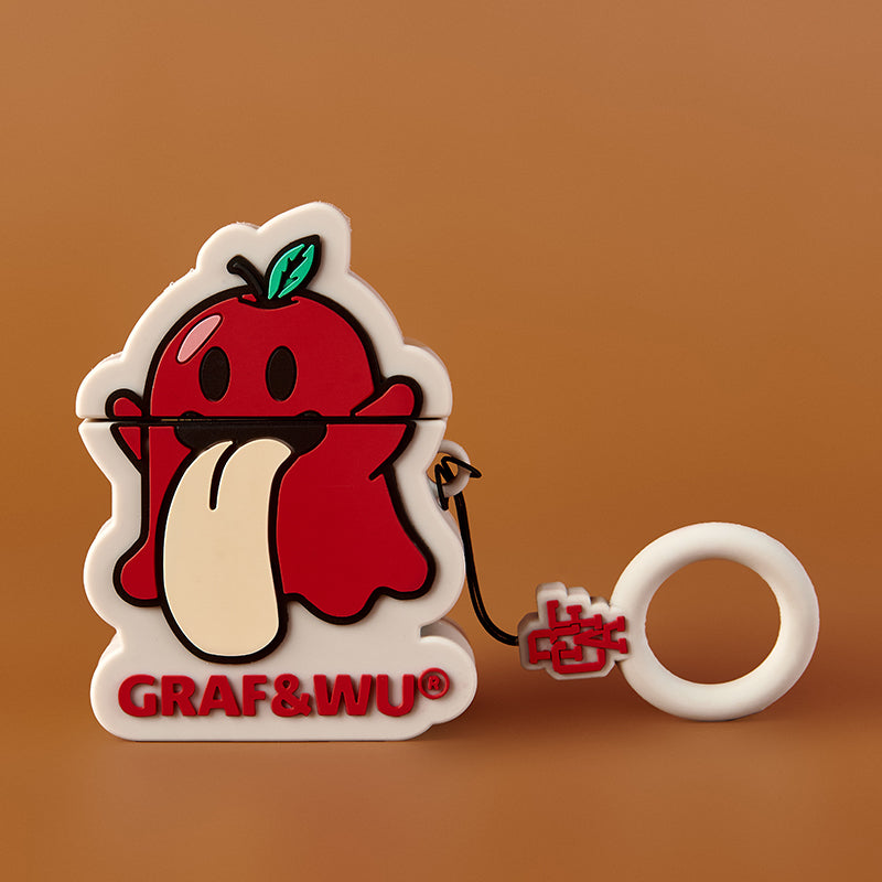GRAF&WU AirPods Cover Cute Ghost 2.0 Earphone Cover Hamburger Volcano Angel Silicone AirPod Cover Fashion Earphone Cover