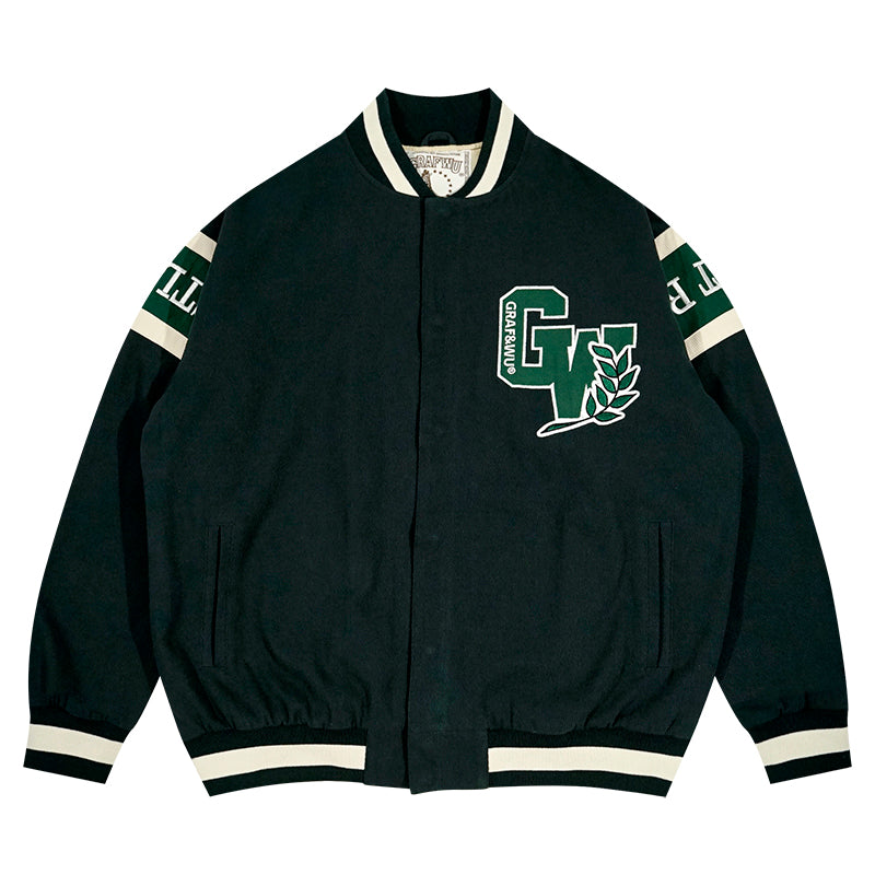 GRAF&WU Keep It Rare Hustle Hard Canvas Jacket Baseball Coat