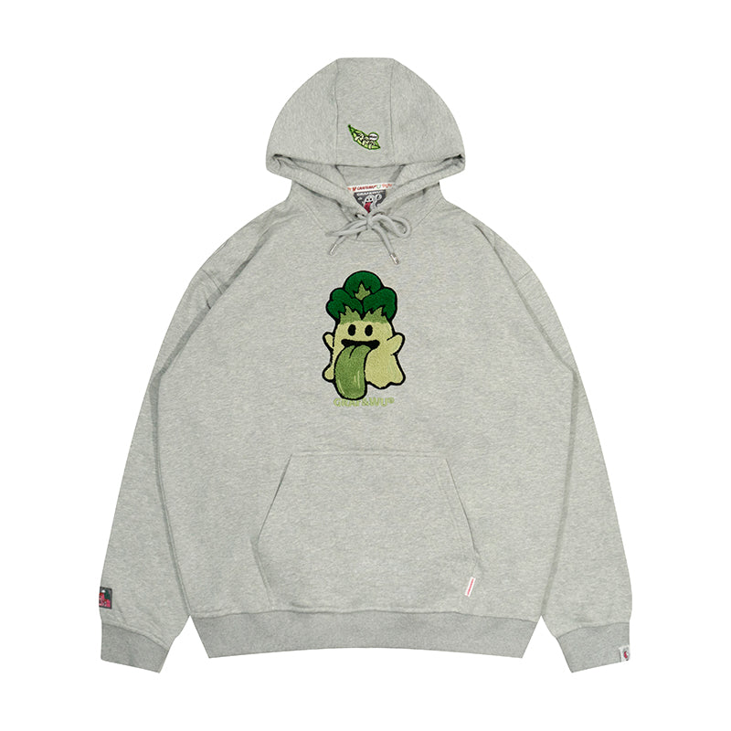 GRAF&WU Cabbage Carrot Vegetable Cute Ghost Hoodie