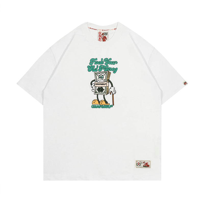 GRAFWU F*Ck your old money Letter T-Shirts