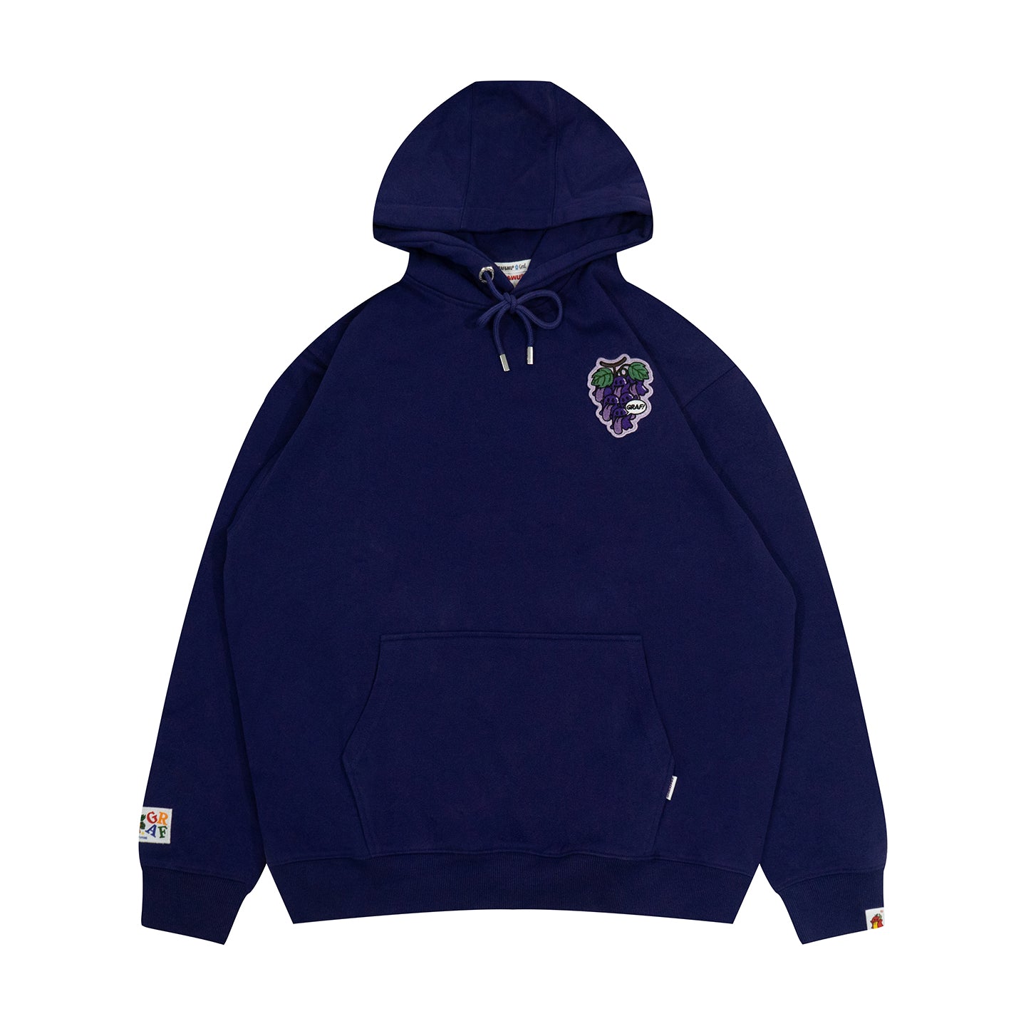 GRAF&WU Fruit Party 12 Embroidery Cute Ghost Hoodie