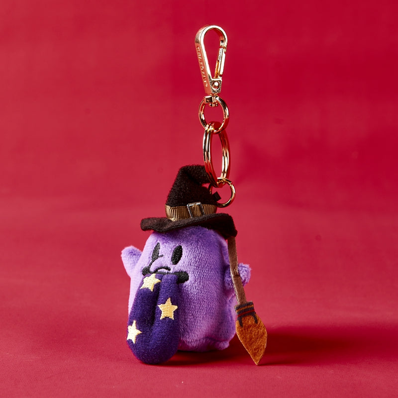 GRAFWU Halloween Keychains Mini Shining Snow Monster Zombie Witch Trendy Bag Charms for Men Women Teens
