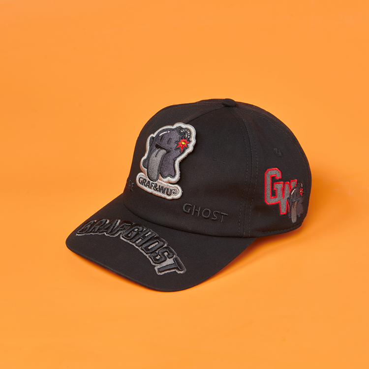 GRAFWU Boo Ghost Embroidery Baseball Cap