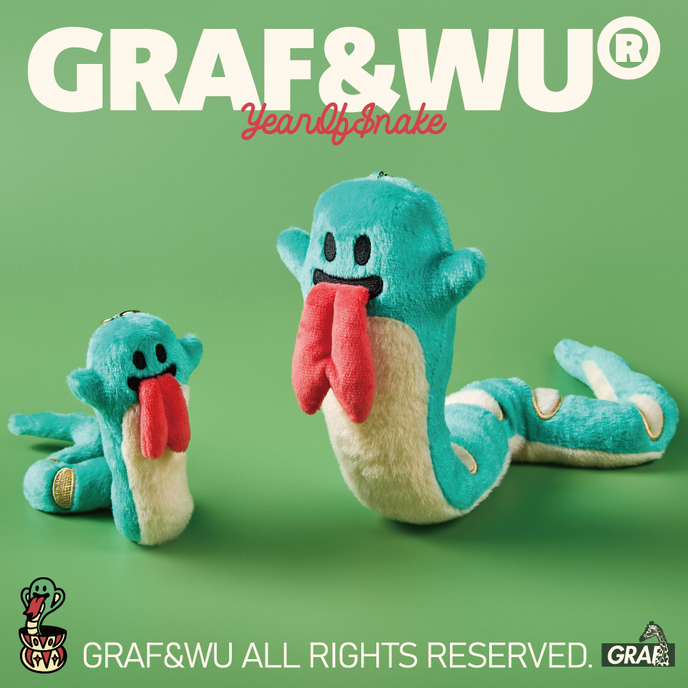 GRAF&WU Bag Charm Snake Cute Ghost Bag Pandents Plush Trendy Keychain Fashion Doll Bag Hanging Adult Teens Bag Pendant