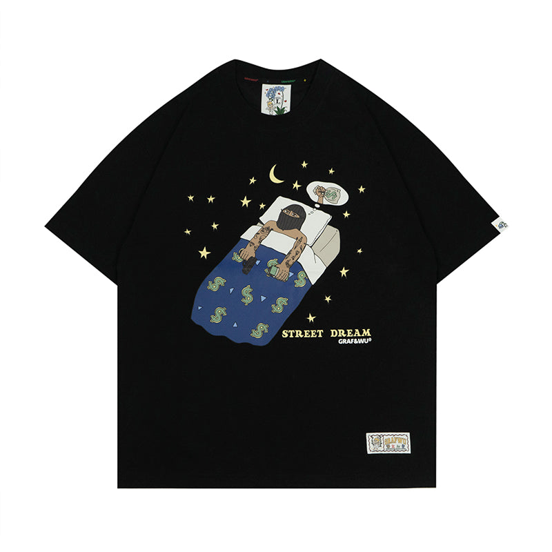 GRAFWU Street Dream and Get Rich Dream T-Shirts