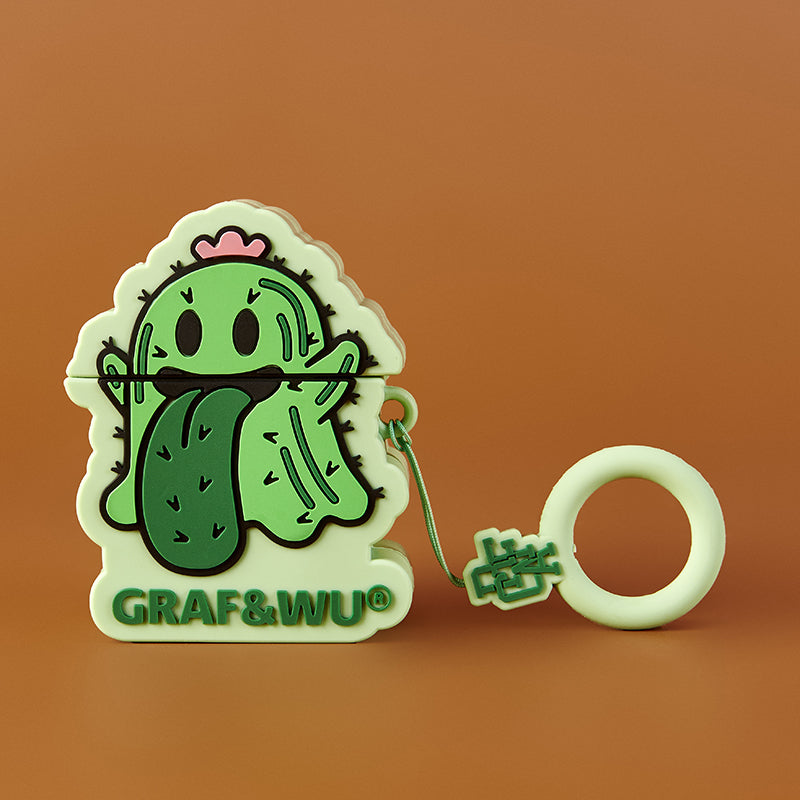 GRAF&WU AirPods Cover Cute Ghost 2.0 Earphone Cover Hamburger Volcano Angel Silicone AirPod Cover Fashion Earphone Cover