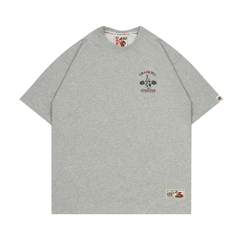 GRAF&WU Gym Star Giraffe Print T-shirts