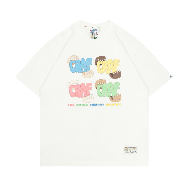 GRAFWU Cute Global Village Unity Theme T-Shirts