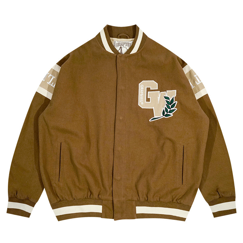 GRAF&WU Keep It Rare Hustle Hard Canvas Jacket Baseball Coat