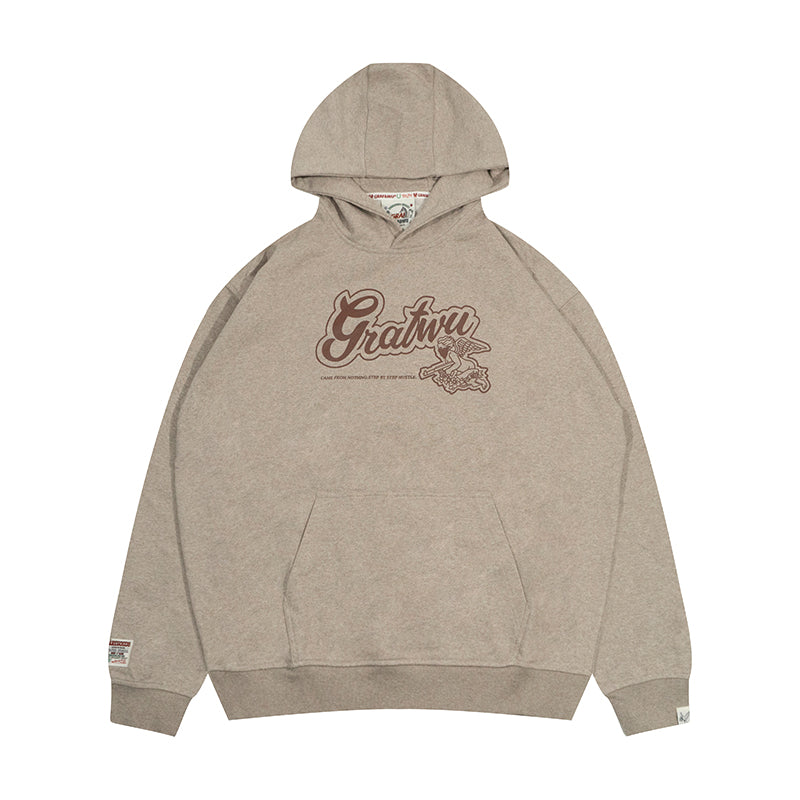 GRAF&WU AK Angel Letter Print Hoodies